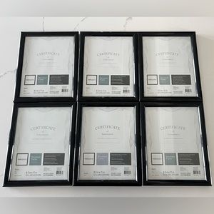 6 pack - Black Document Frames